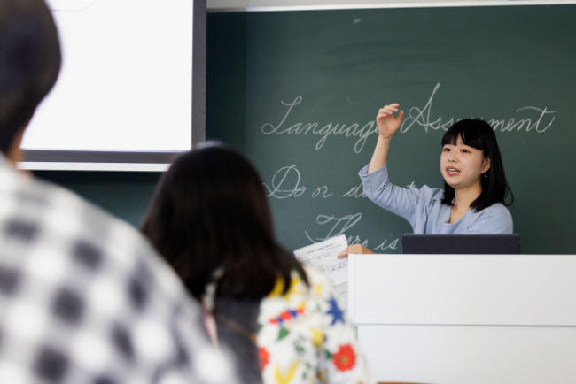 専門科目の多くが対象となる「英語開講科目」